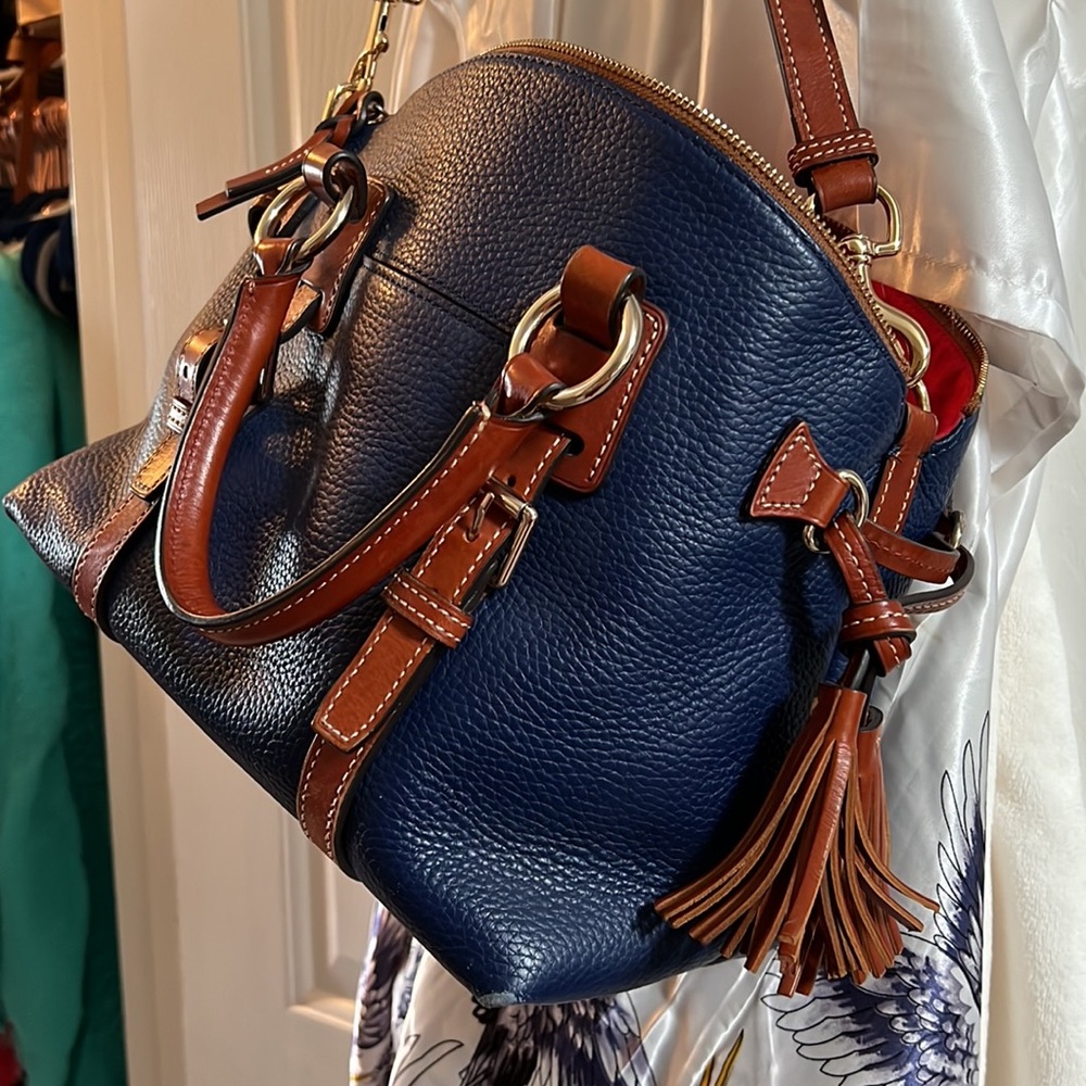 DOONEY & BOURKE - Purse navy blue and brown - Picture 7 of 8